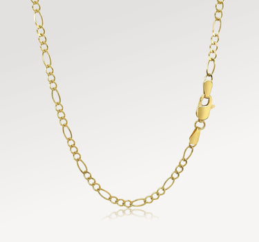 14k Solid Gold Figaro Chain