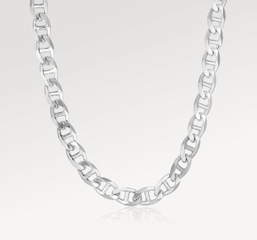 925 Sterling Silver Mariner Link Chain (8mm)