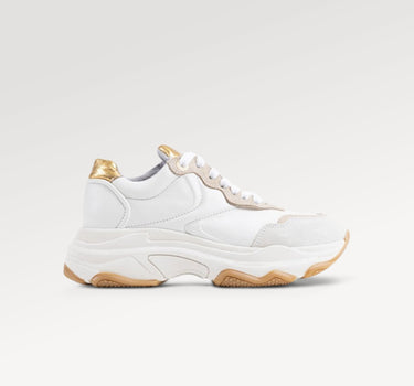 Baisley Off White Gold Chunky Sneakers