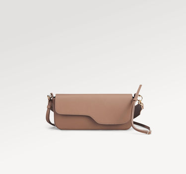 Ercolano Hazelnut Leather Shoulder Bag