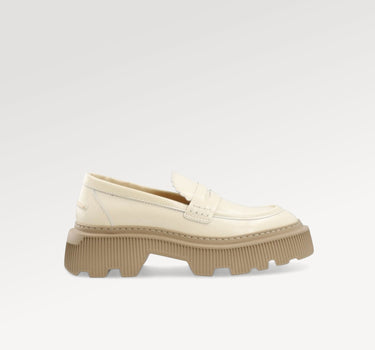 Gemma Off White Polido Loafers