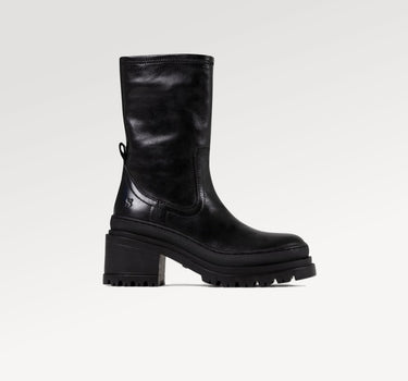 Lyssa Black Stretch Ankle Boots