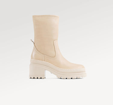 Lyssa Camel Stretch Ankle Boots