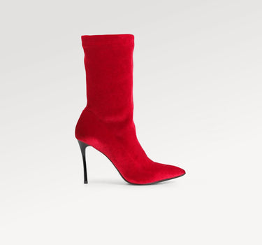 Rosso Velour Boots